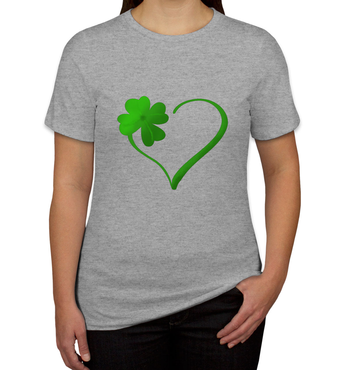 Shamrock Heart St. Patrick's Day Women's T-shirt