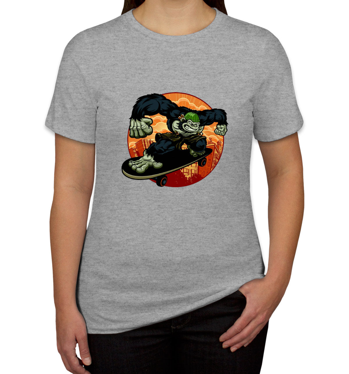 Gorilla Skateboard Women's T-shirt