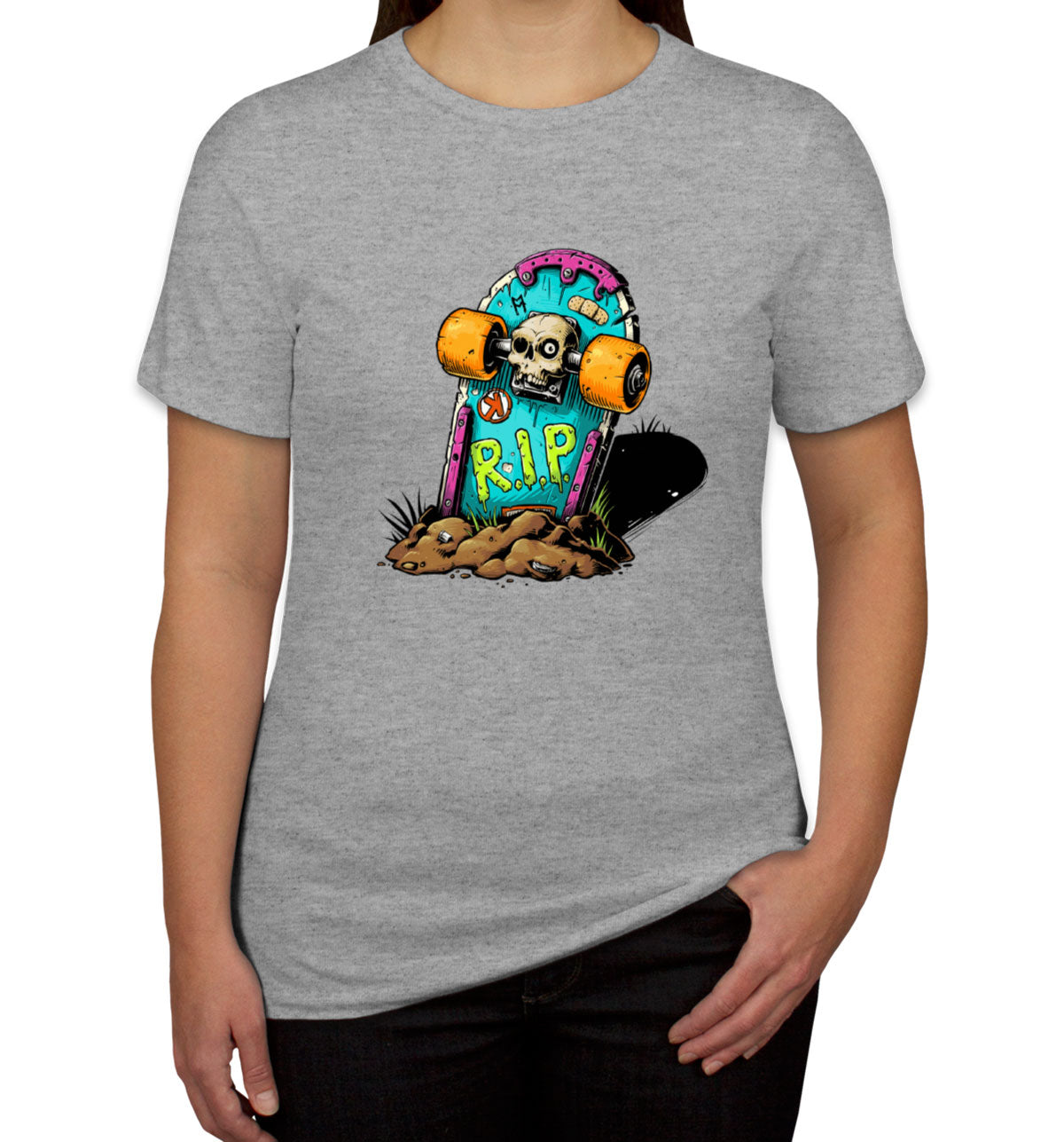 Skateboard Graveyard RIP Women's T-shirt