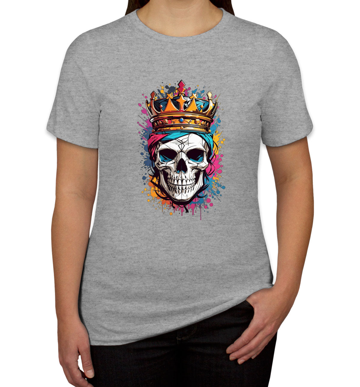 Colorful Skull Women's T-shirt