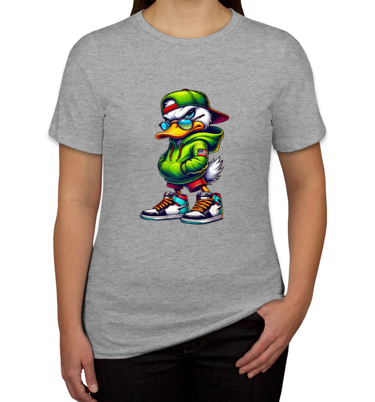 Street Duck Cartoon Women's T-shirt