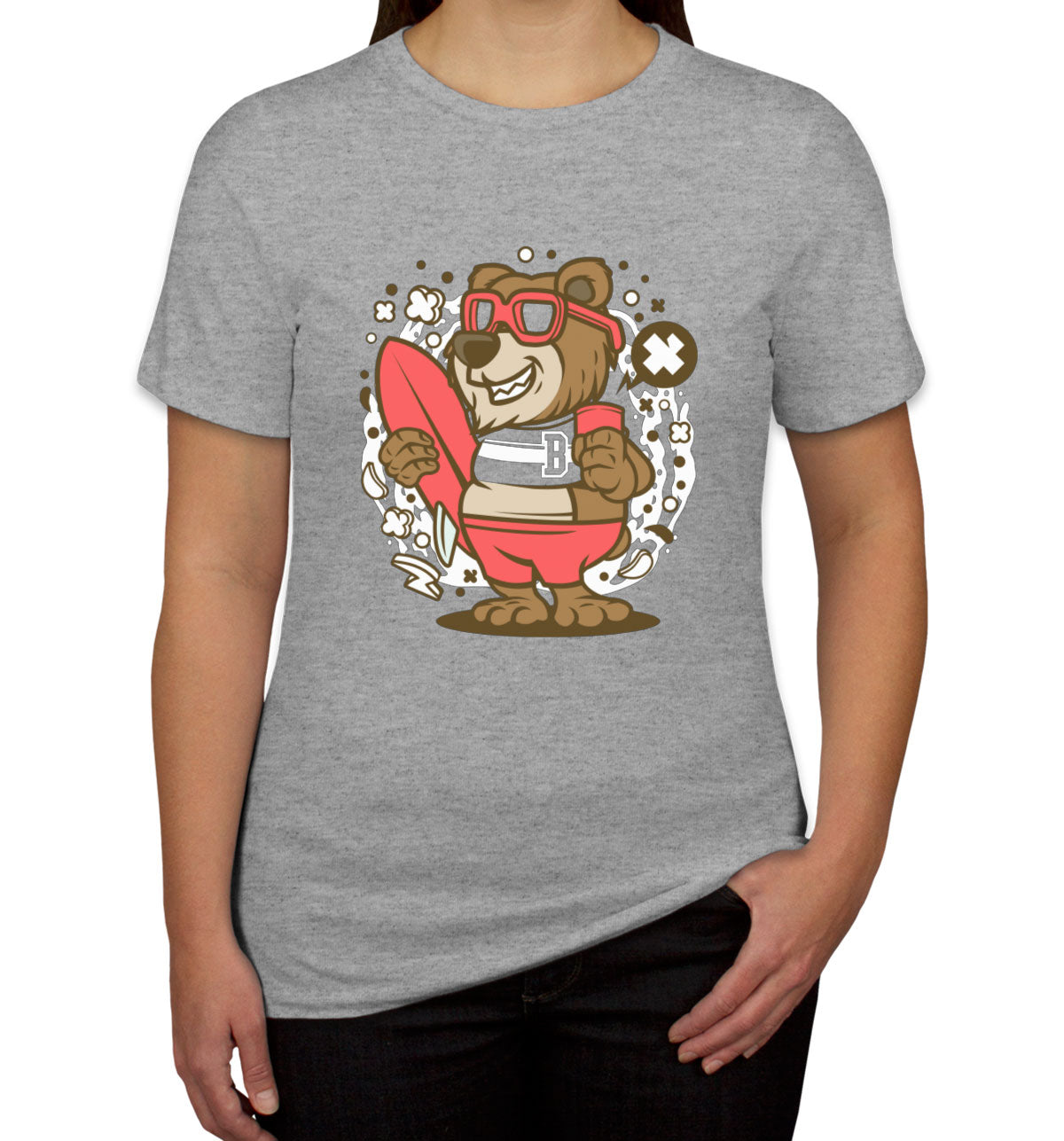 Surfer Bear Women's T-shirt