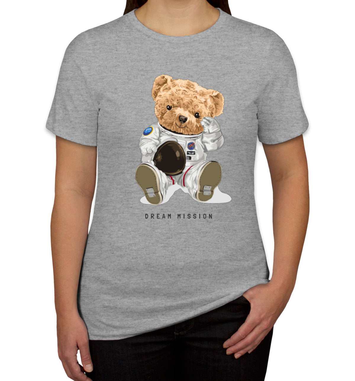 Teddy Bear Astronaut Dream Mission Women's T-shirt