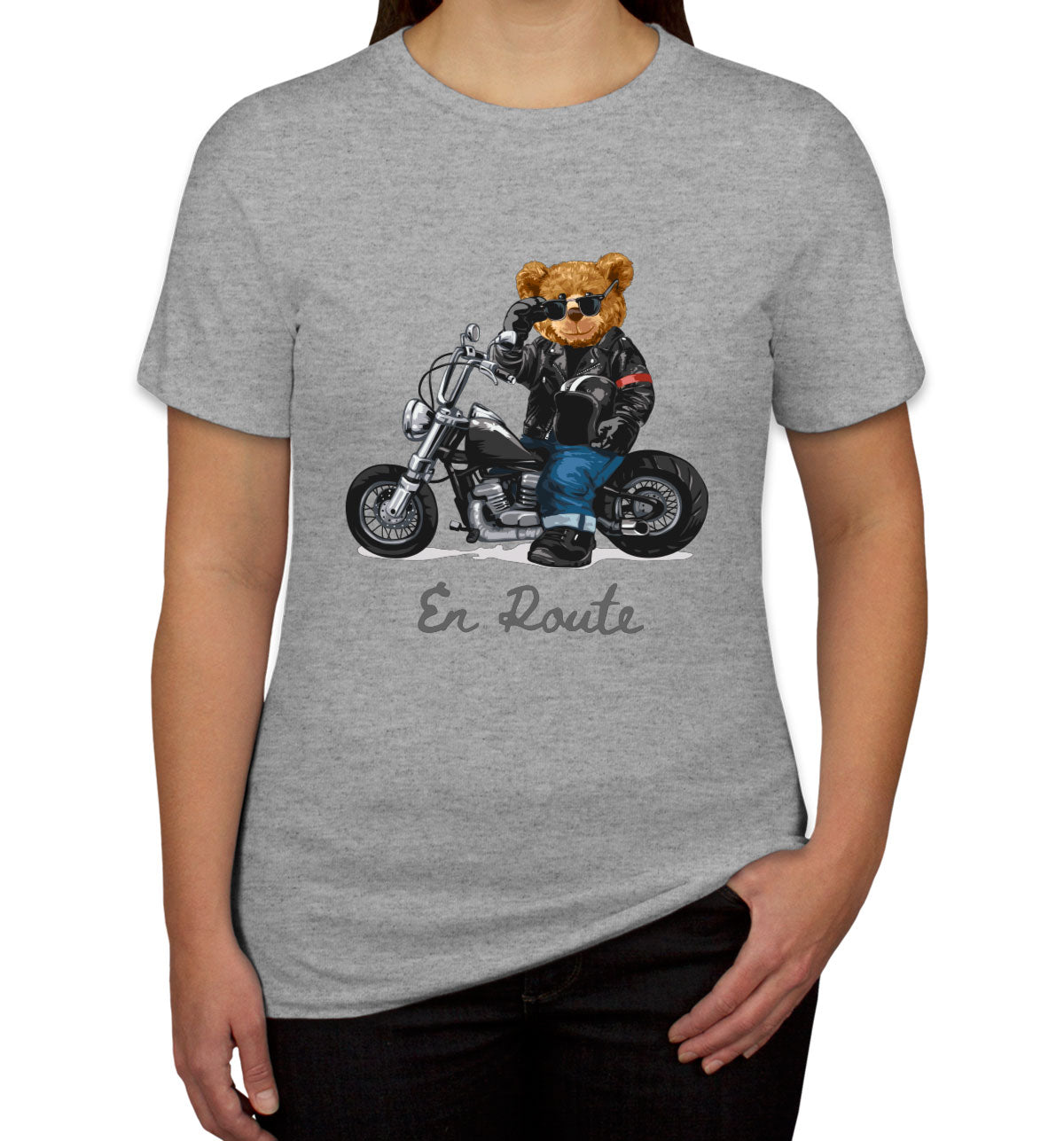 Teddy Bear Biker Women's T-shirt