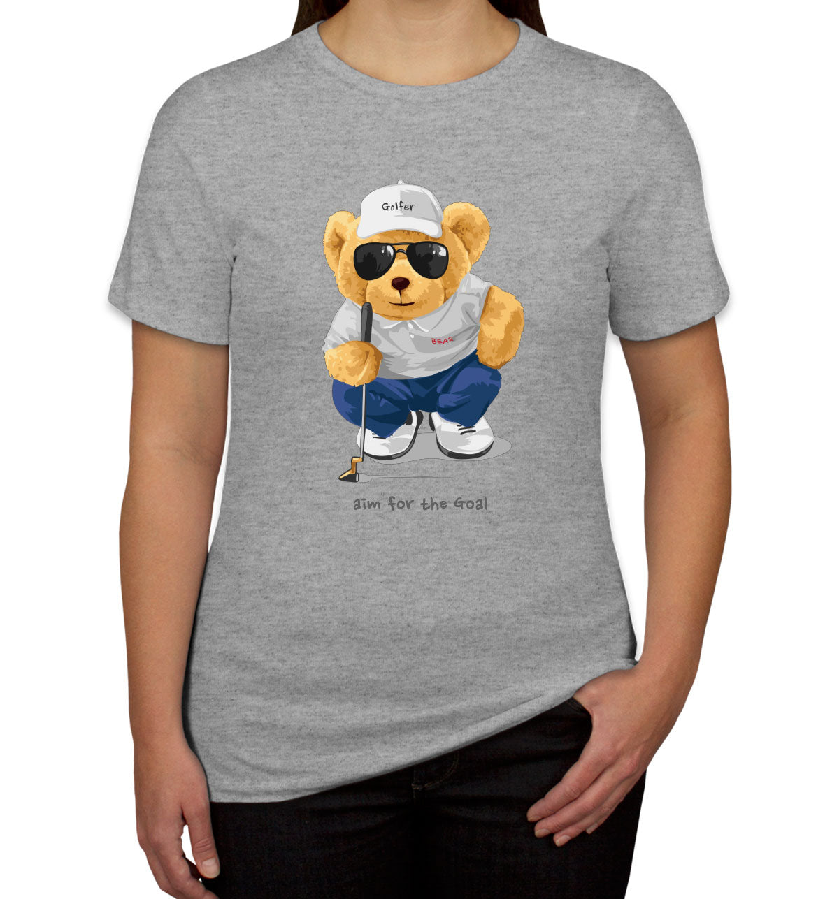 Teddy Bear Golfer Women's T-shirt