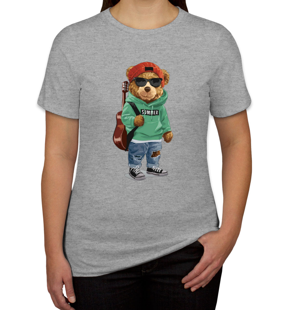 Teddy Bear Musician Women's T-shirt