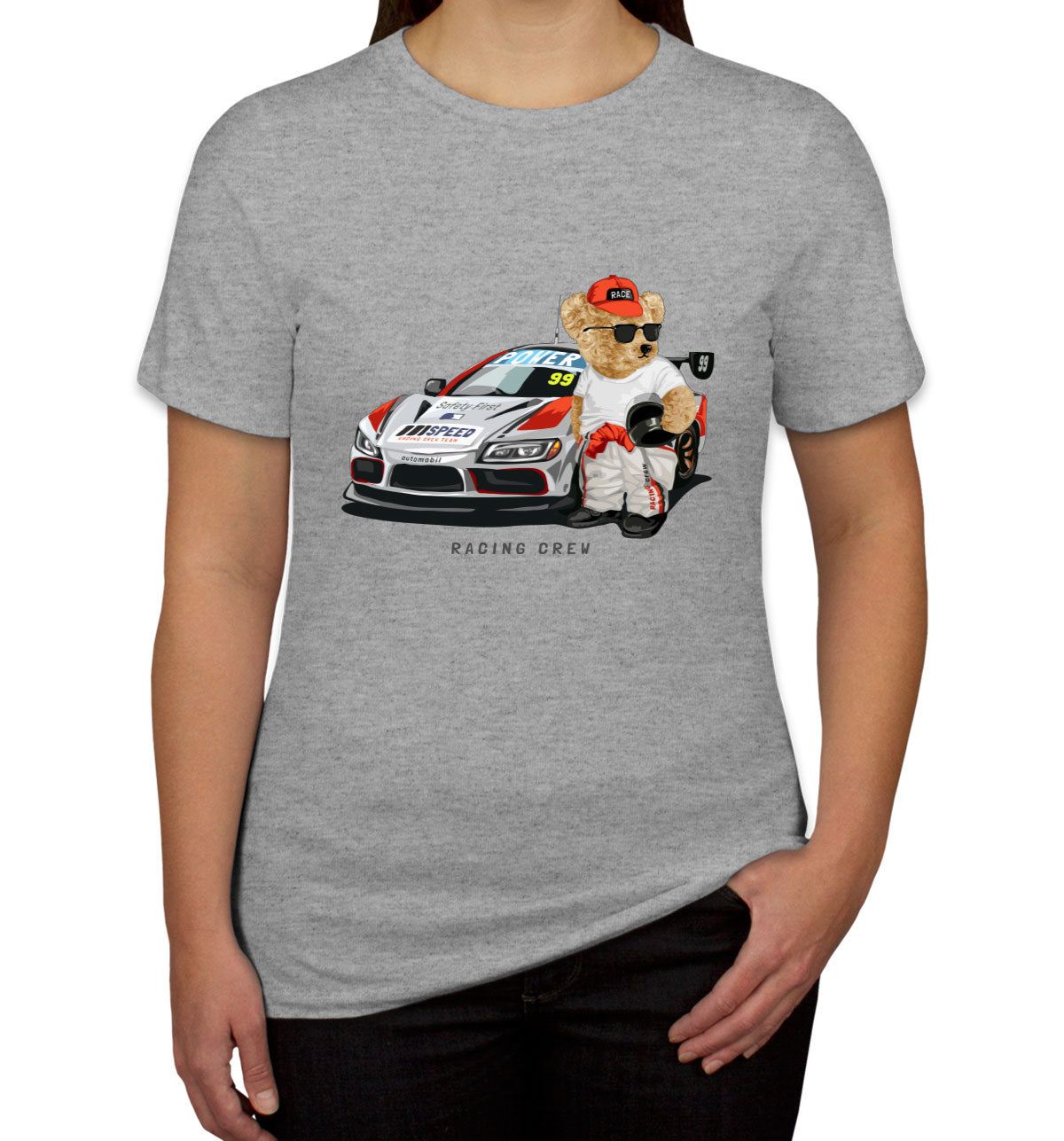 Teddy Bear Racing Crew Women's T-shirt