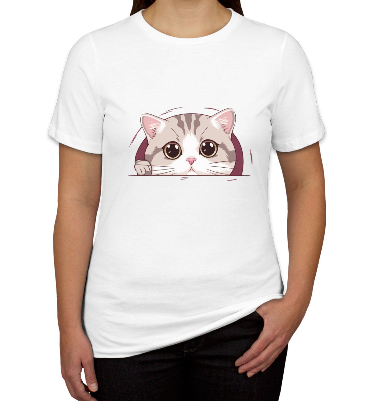 Cute American Cat Women's T-shirt