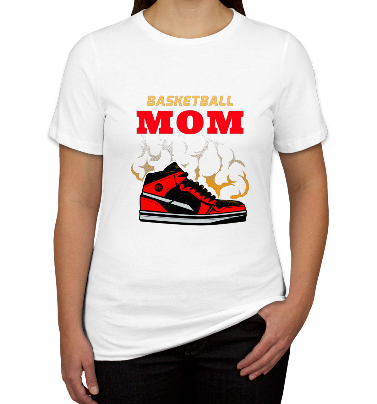 Basketball Mom Basketball Sneakers Women's T-shirt