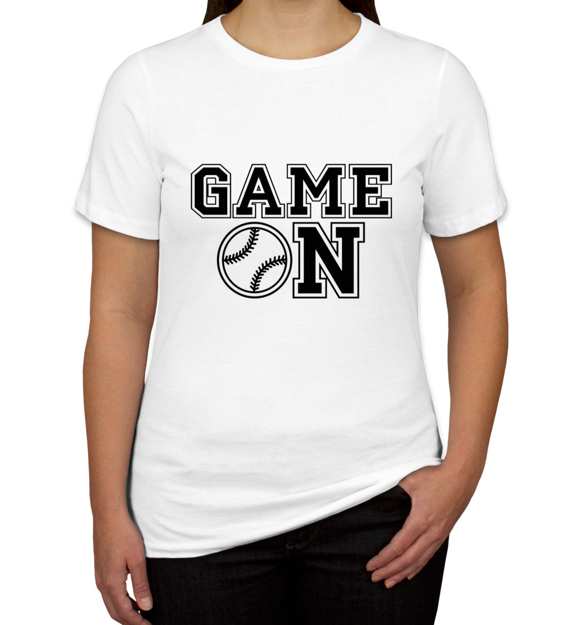 Baseball Game On Women's T-shirt