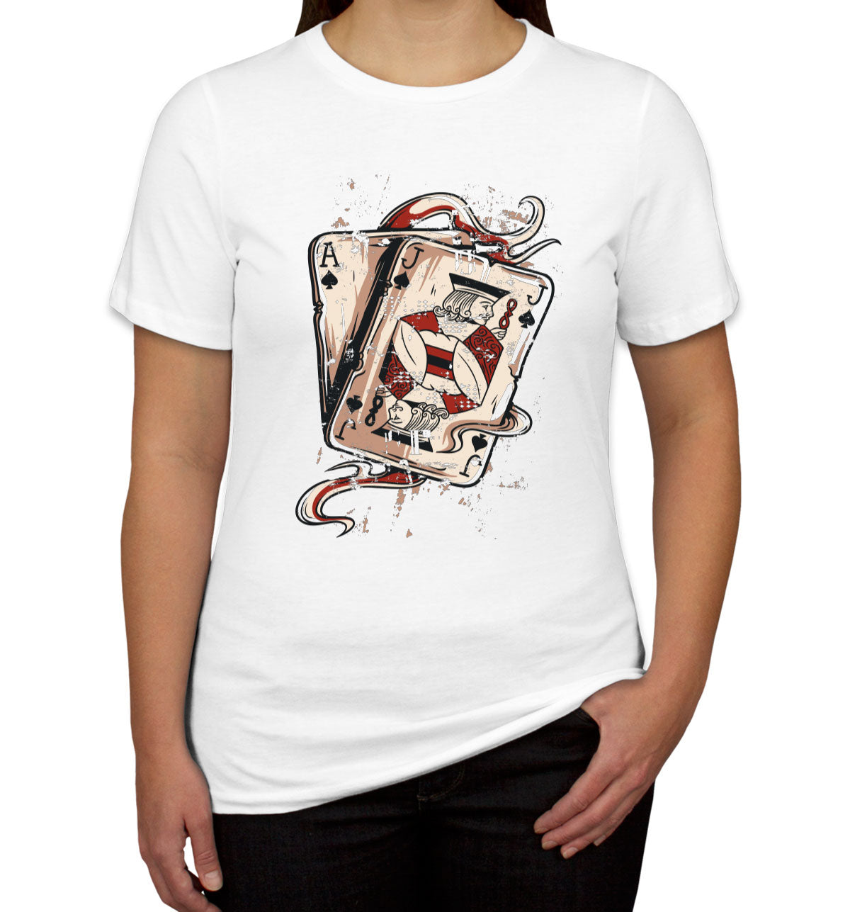 Blackjack Playing Cards Women's T-shirt