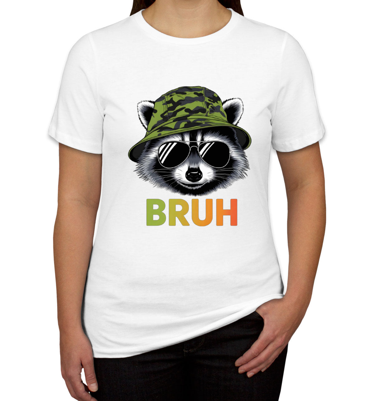 Cute Raccoon Bruh Women's T-shirt