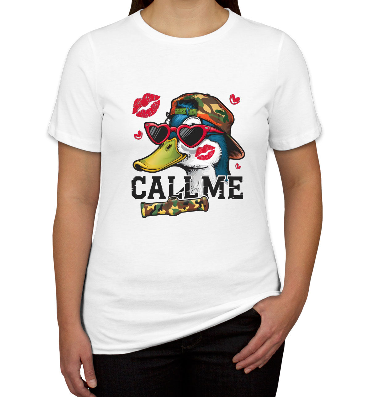 Duck Hunting Call Me Women's T-shirt