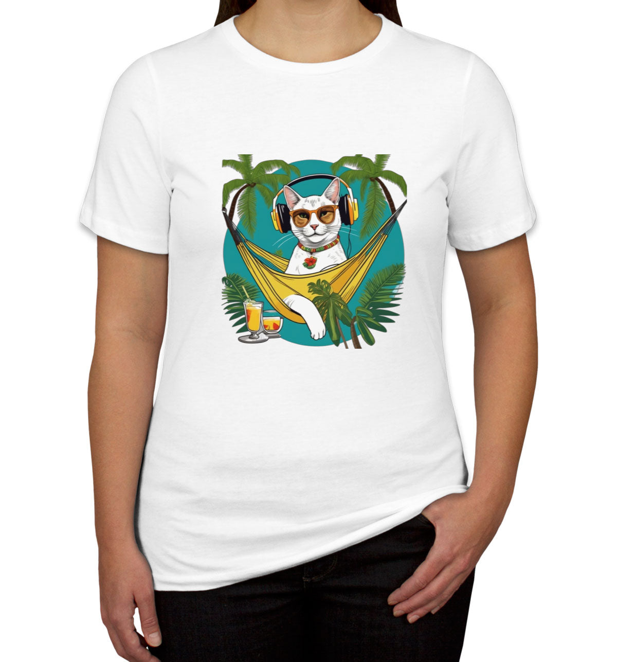 Cat On Vacation Women's T-shirt