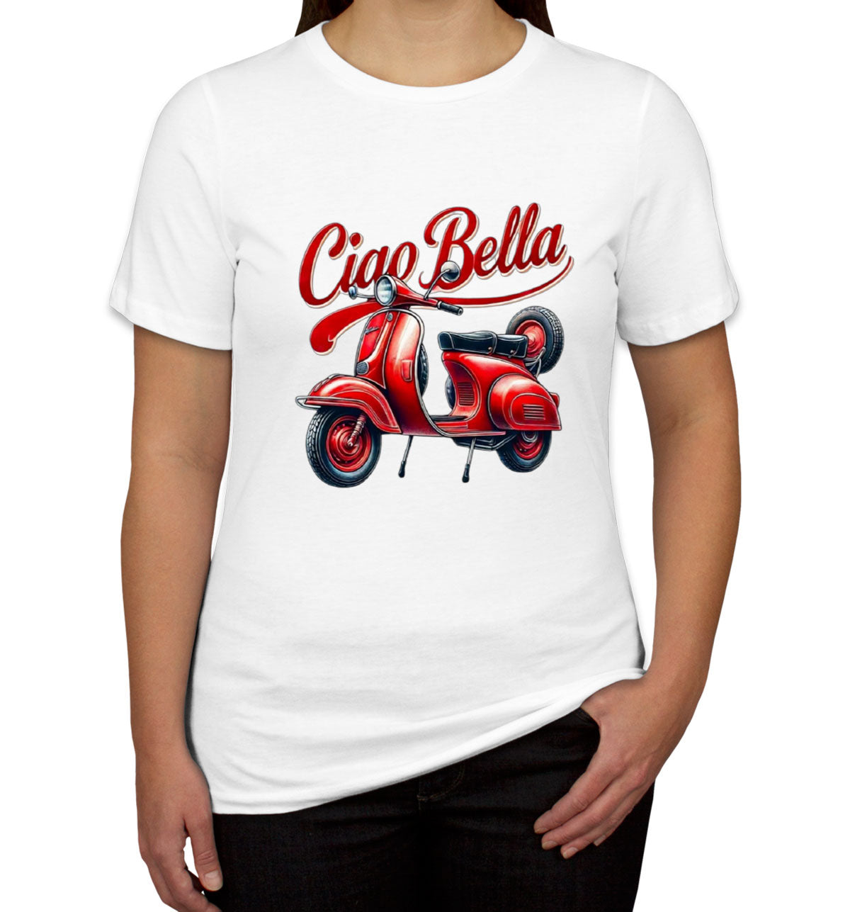 Ciao Bella Red Bike Women's T-shirt