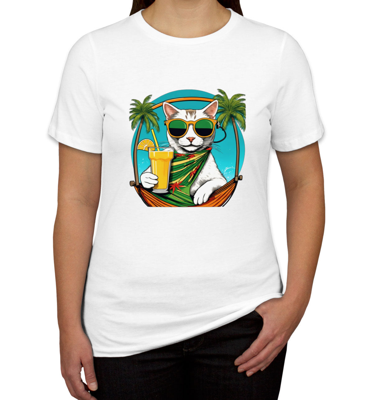 Cool Cat With Sunglasses Women's T-shirt