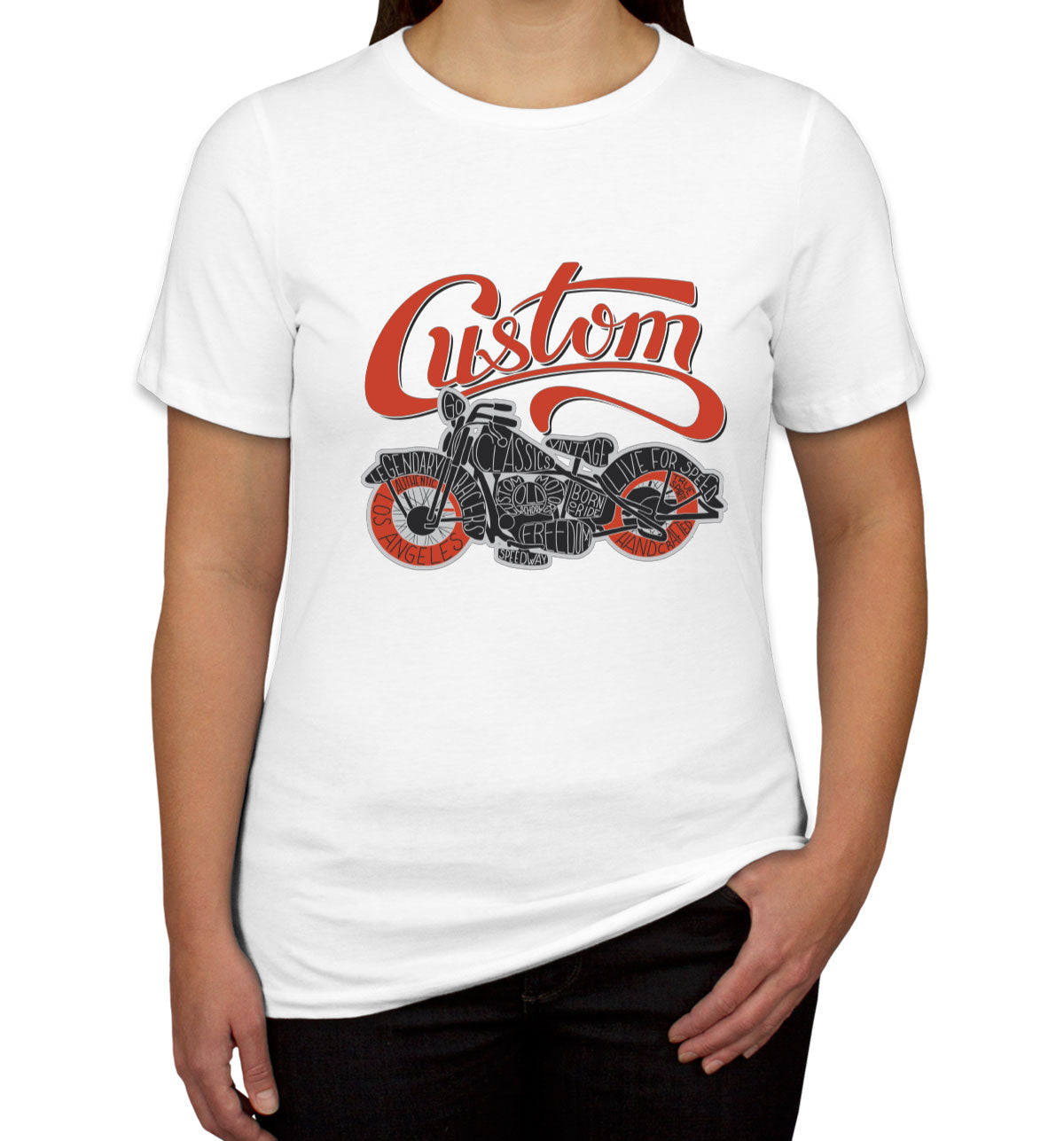 Custom Motorcycle Women's T-shirt