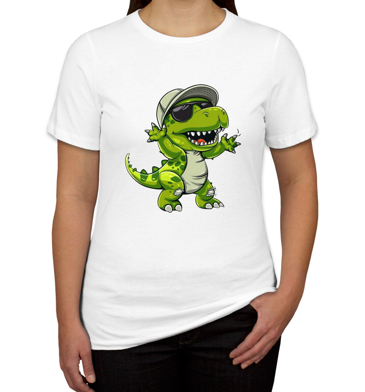 Dabbing Dinosaur Women's T-shirt