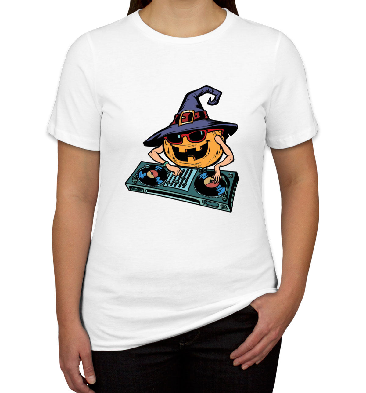 DJ Pumpkin Halloween Women's T-shirt