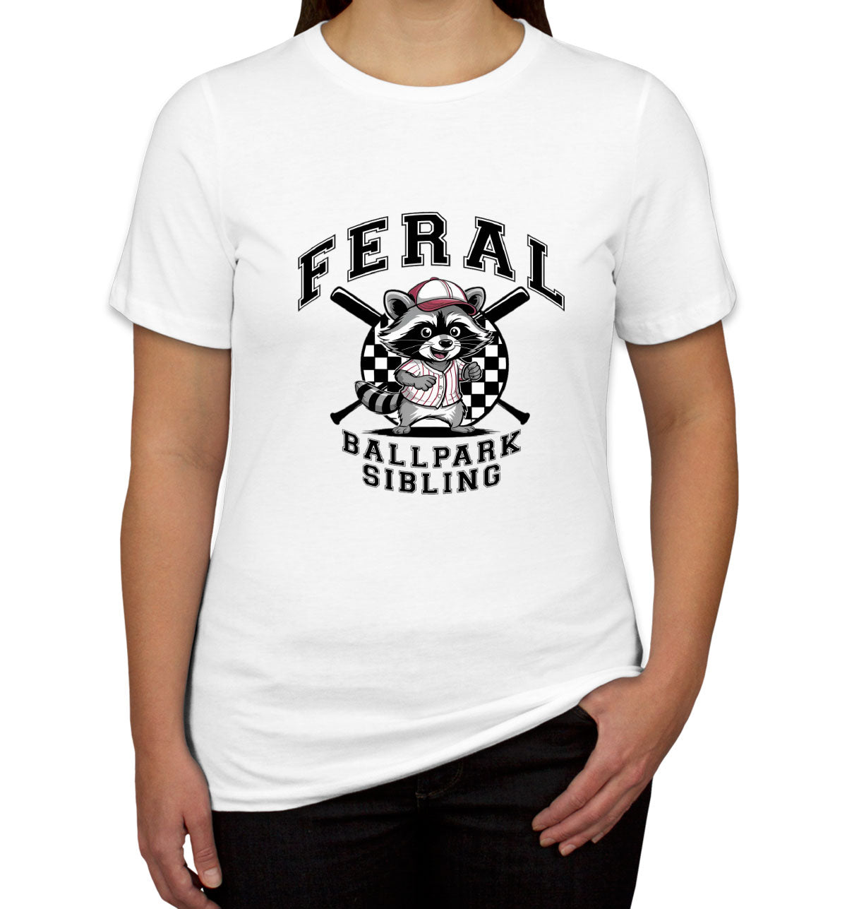 Feral Ballpark Sibling Baseball Women's T-shirt