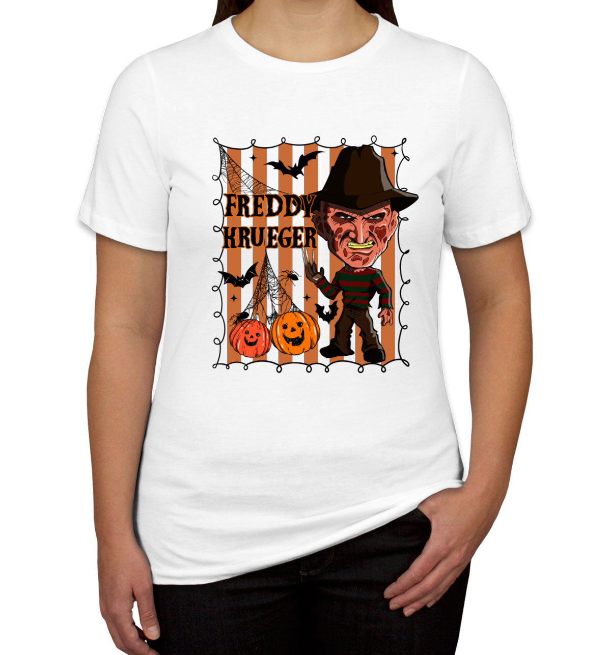 Freddy Horror Movie Character Halloween Women's T-shirt
