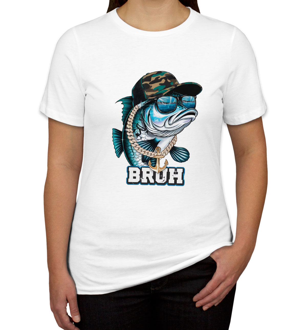 Funny Bass Fishing Women's T-shirt