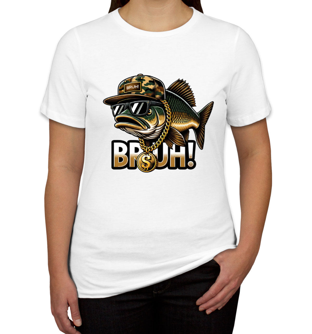 Funny Bass Fishing Women's T-shirt