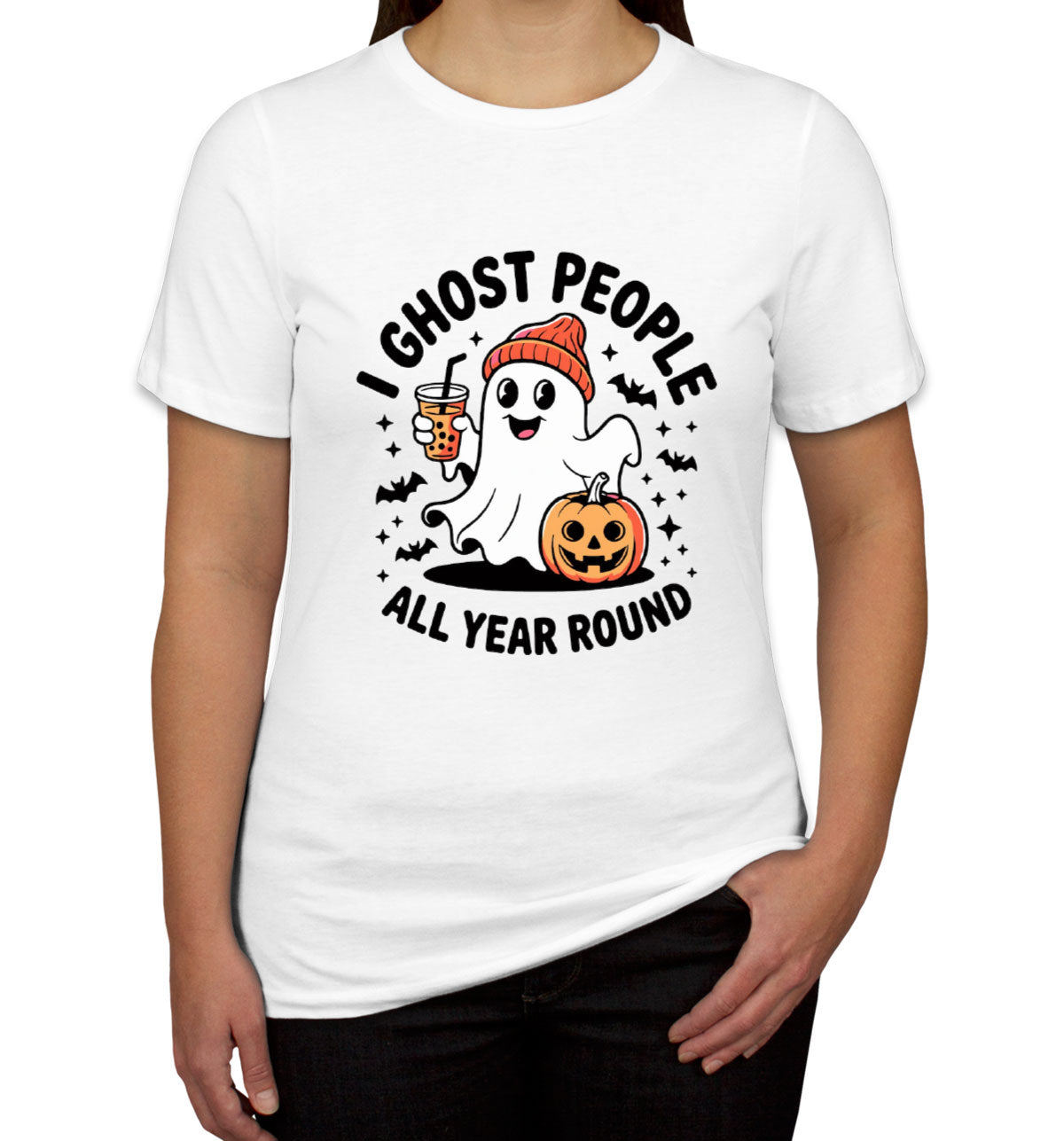 I Ghost People All Year Round Halloween Women's T-shirt