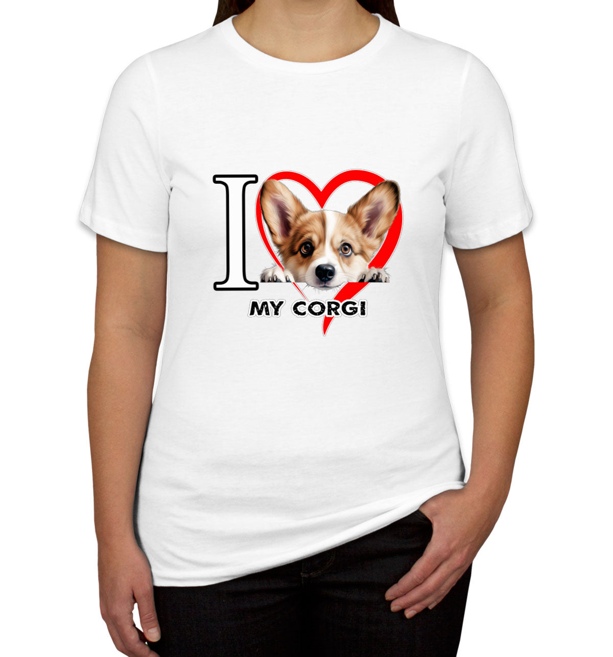 I Love My Corgi Dog Women's T-shirt