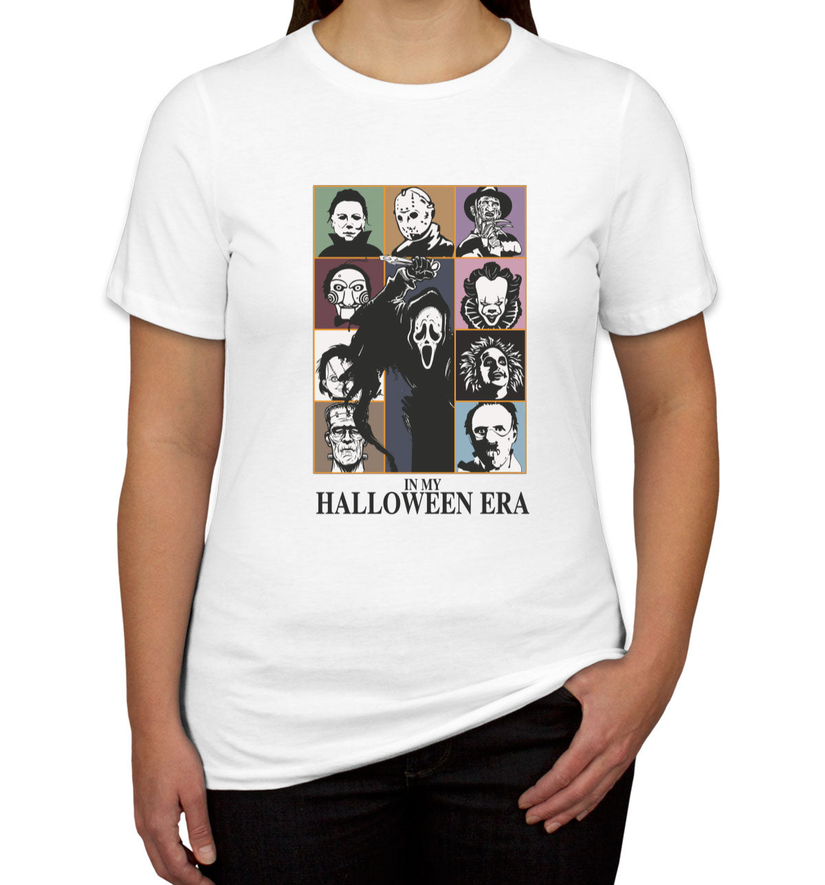 In My Halloween Era Horror Movie Characters Women's T-shirt