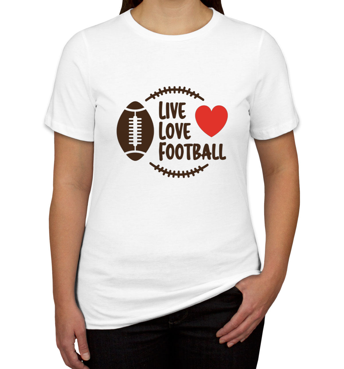 Live Love Football Women's T-shirt