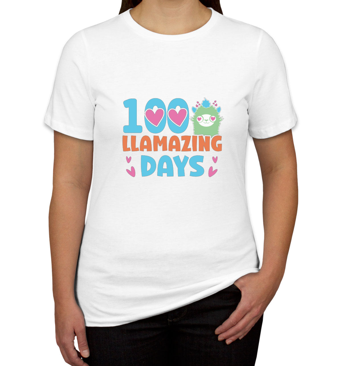 100 Llamazing Day Women's T-shirt