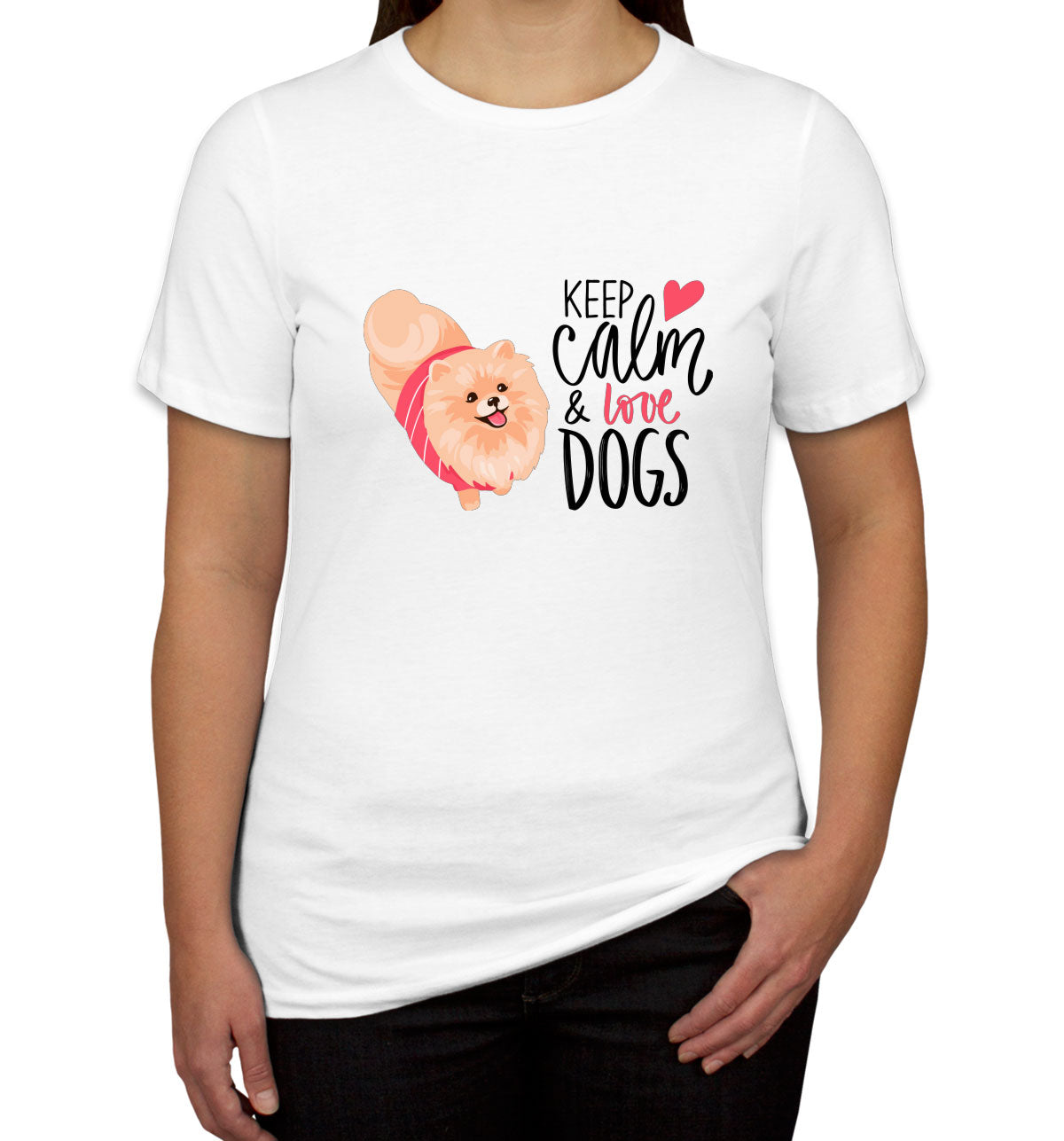 Keep Calm And Love Dogs Women's T-shirt