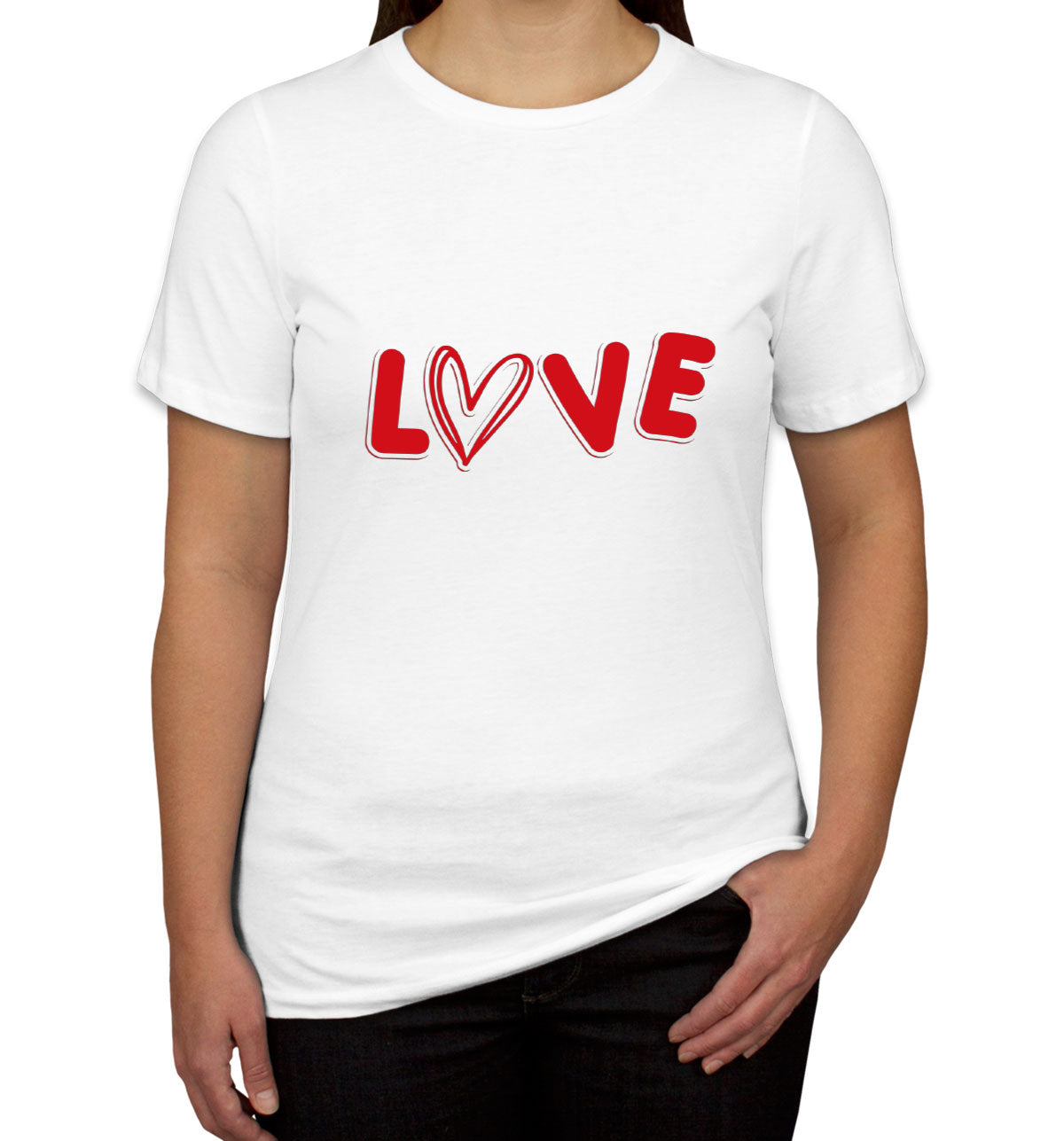 Love Heart Valentine's Day Women's T-shirt