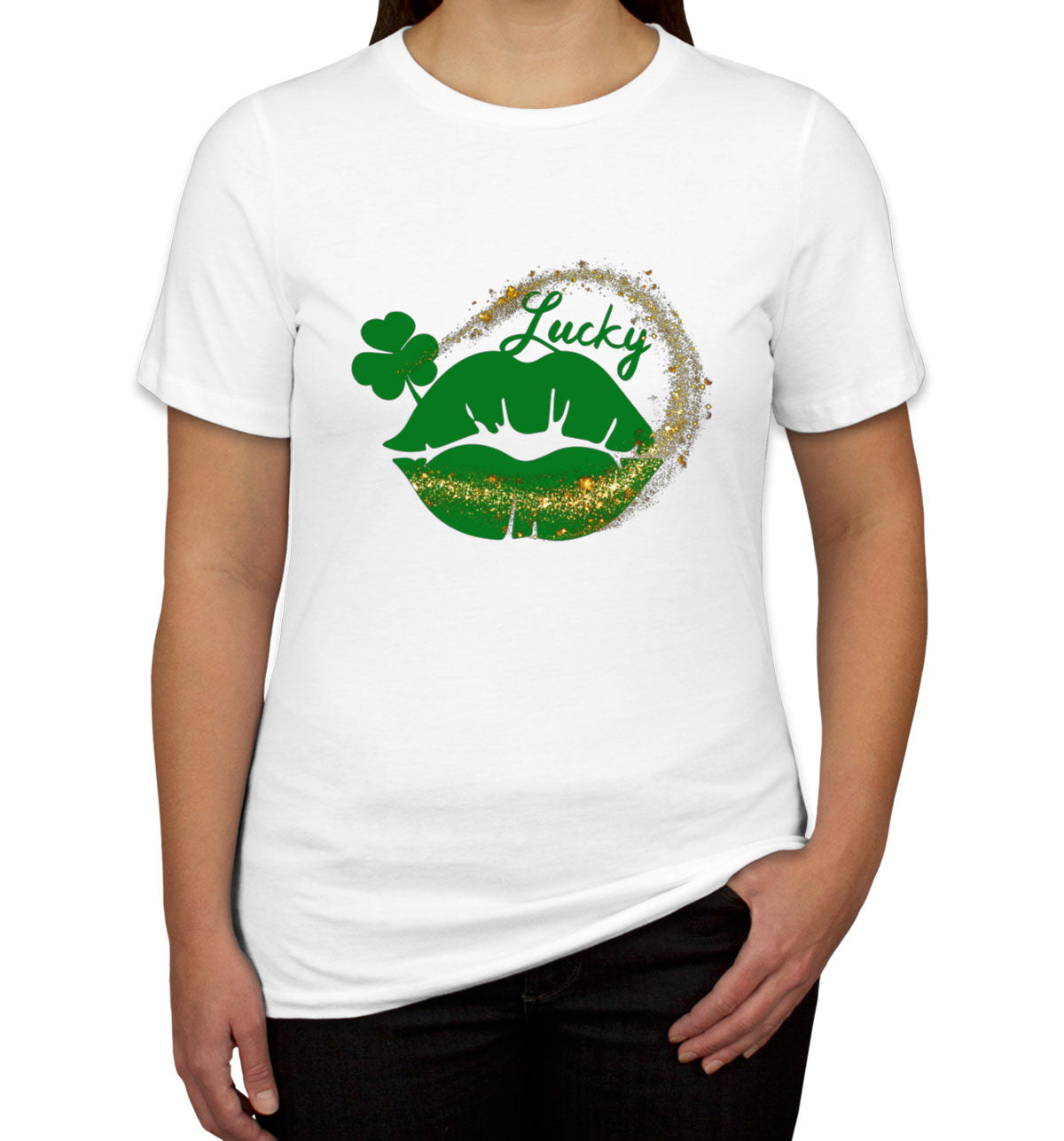 Lucky Lips St. Patrick's Day Women's T-shirt