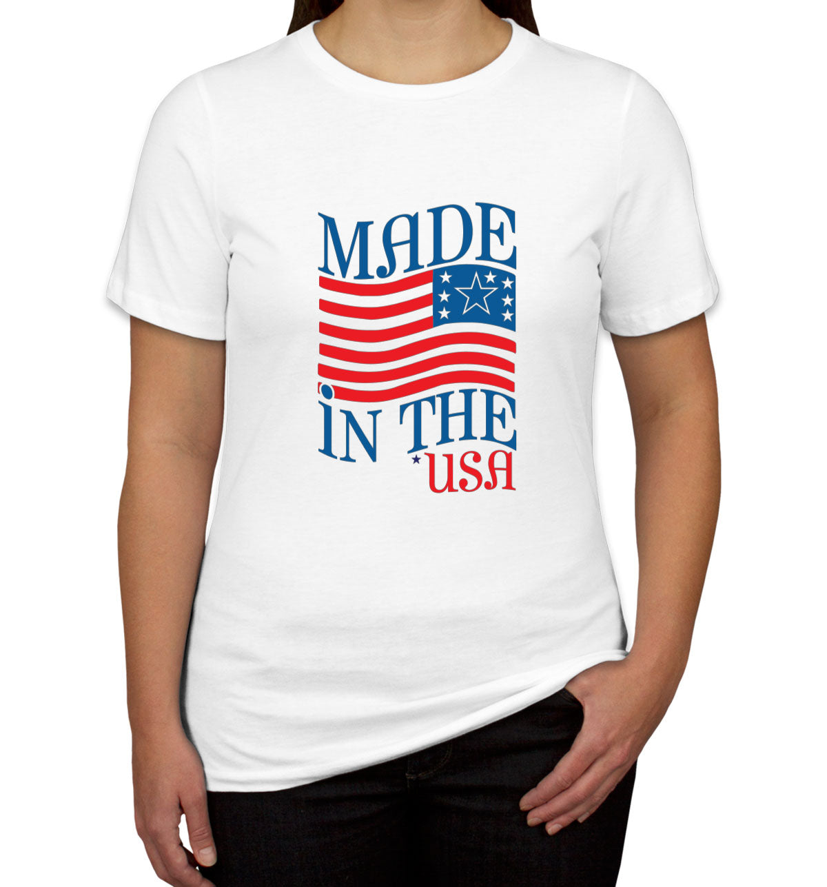 Made In The USA Patriotic Women's T-shirt