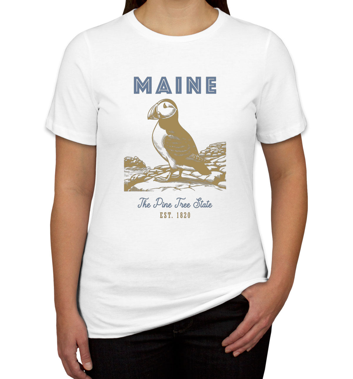 Maine State Vintage Women's T-shirt