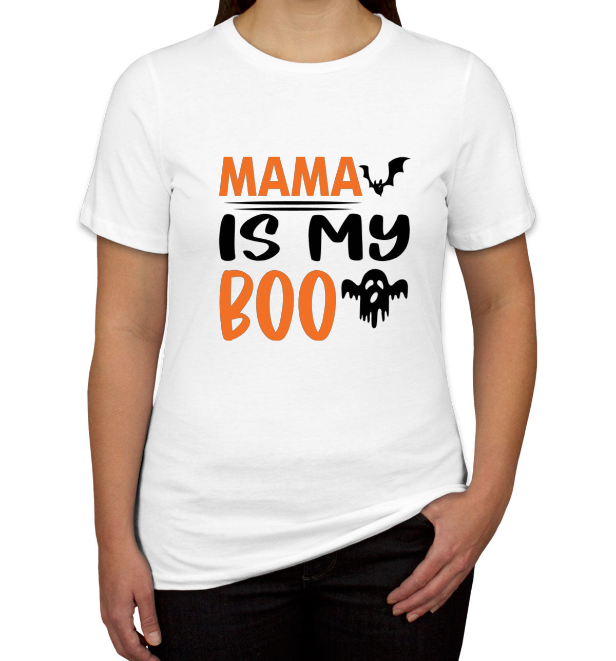 Mama Is My Boo Halloween Women's T-shirt