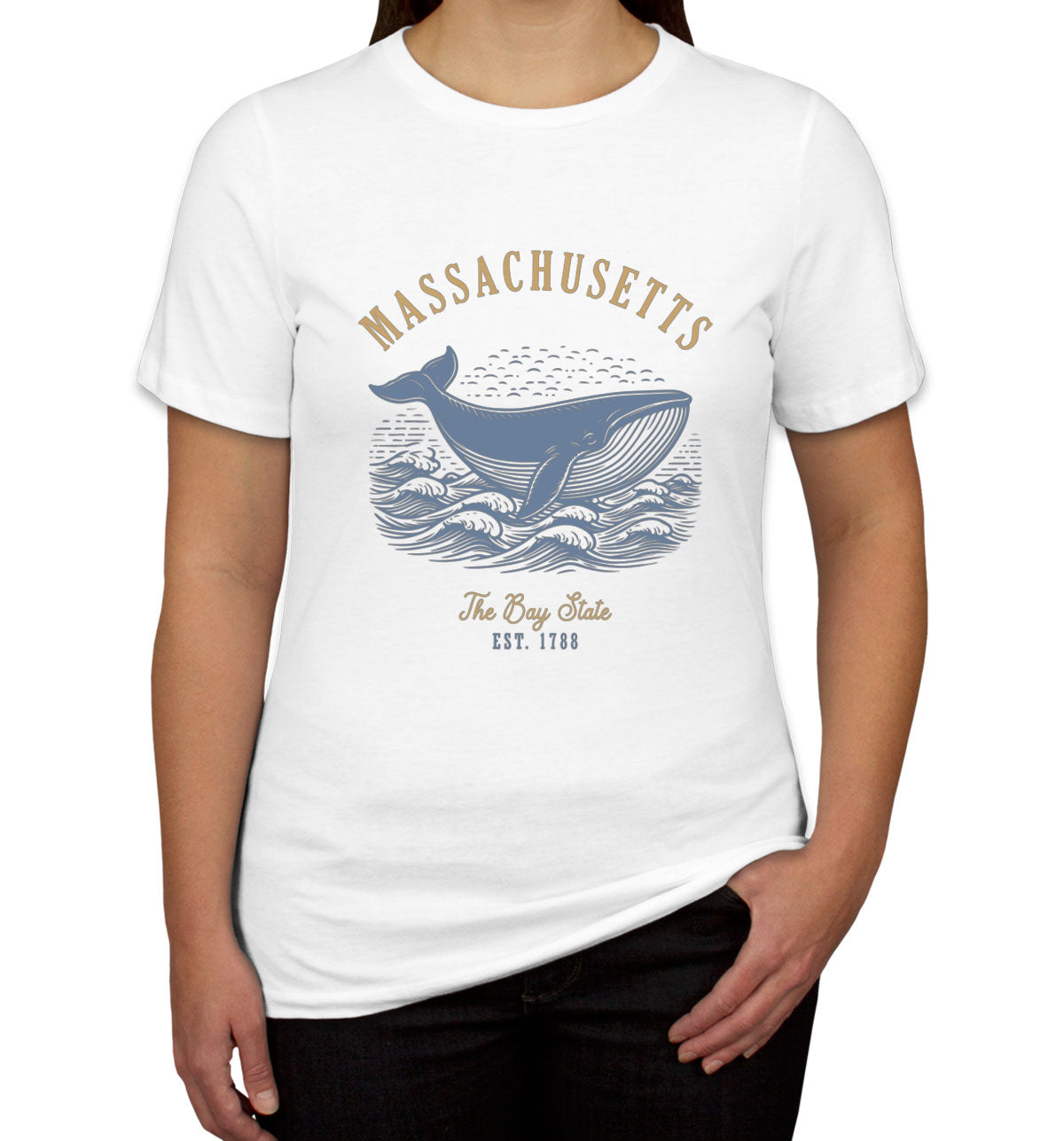 Massachusetts State Vintage Women's T-shirt