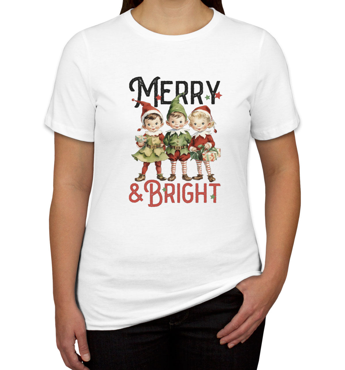 Merry And Bright Christmas Women's T-shirt