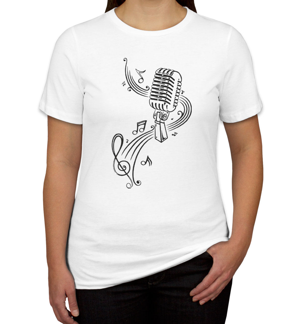 Microphone Music Women's T-shirt