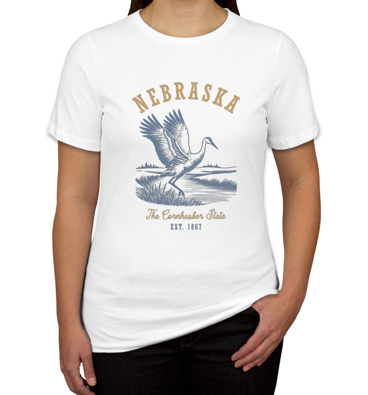 Nebraska State Vintage Women's T-shirt