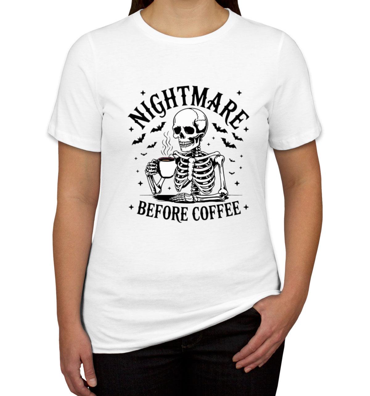 Nightmare Before Coffee Halloween Women's T-shirt