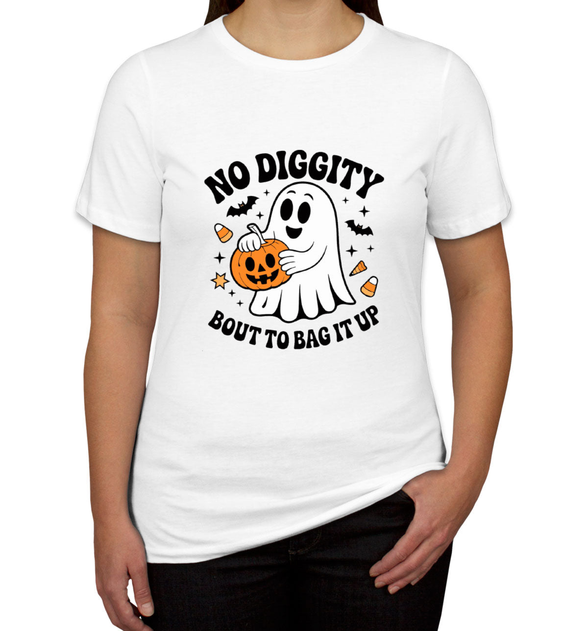 No Diggity Bout To Bag It Up Halloween Women's T-shirt