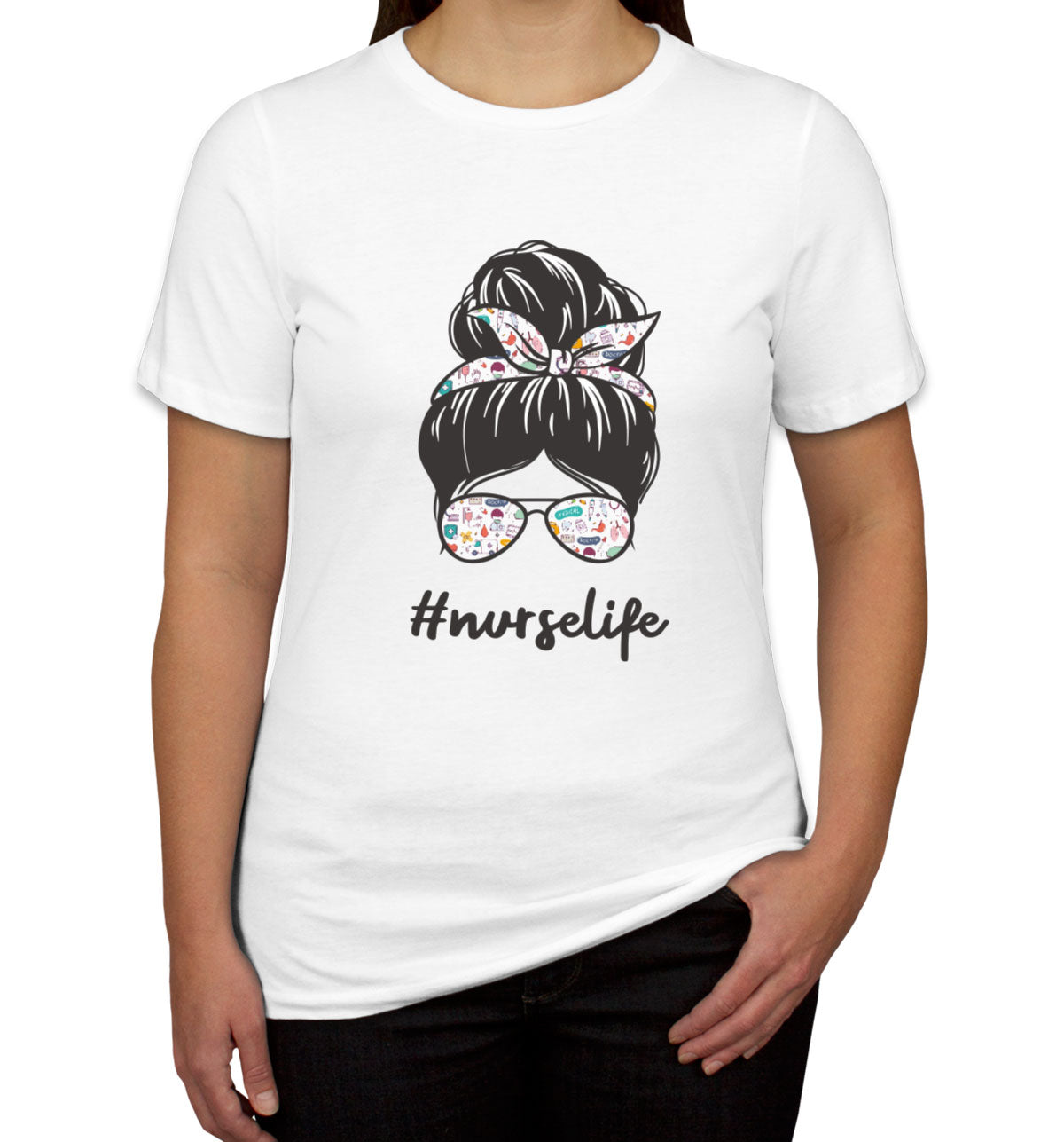 Nurse Life Bun Women's T-shirt