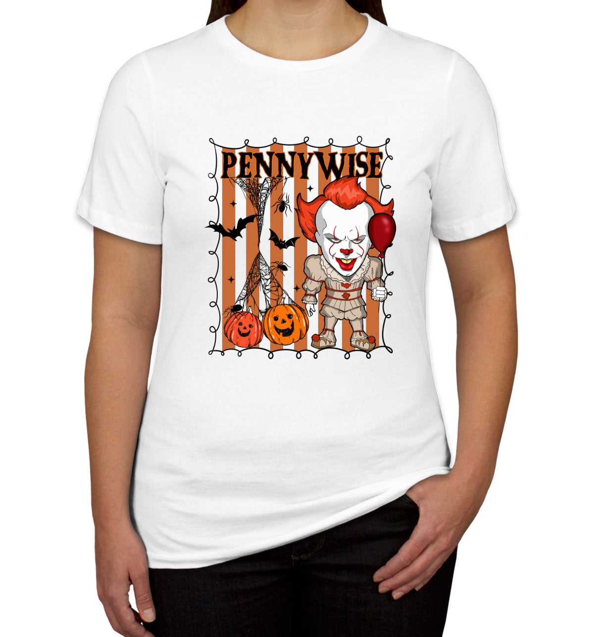 Pennywise Horror Movie Character Halloween Women's T-shirt