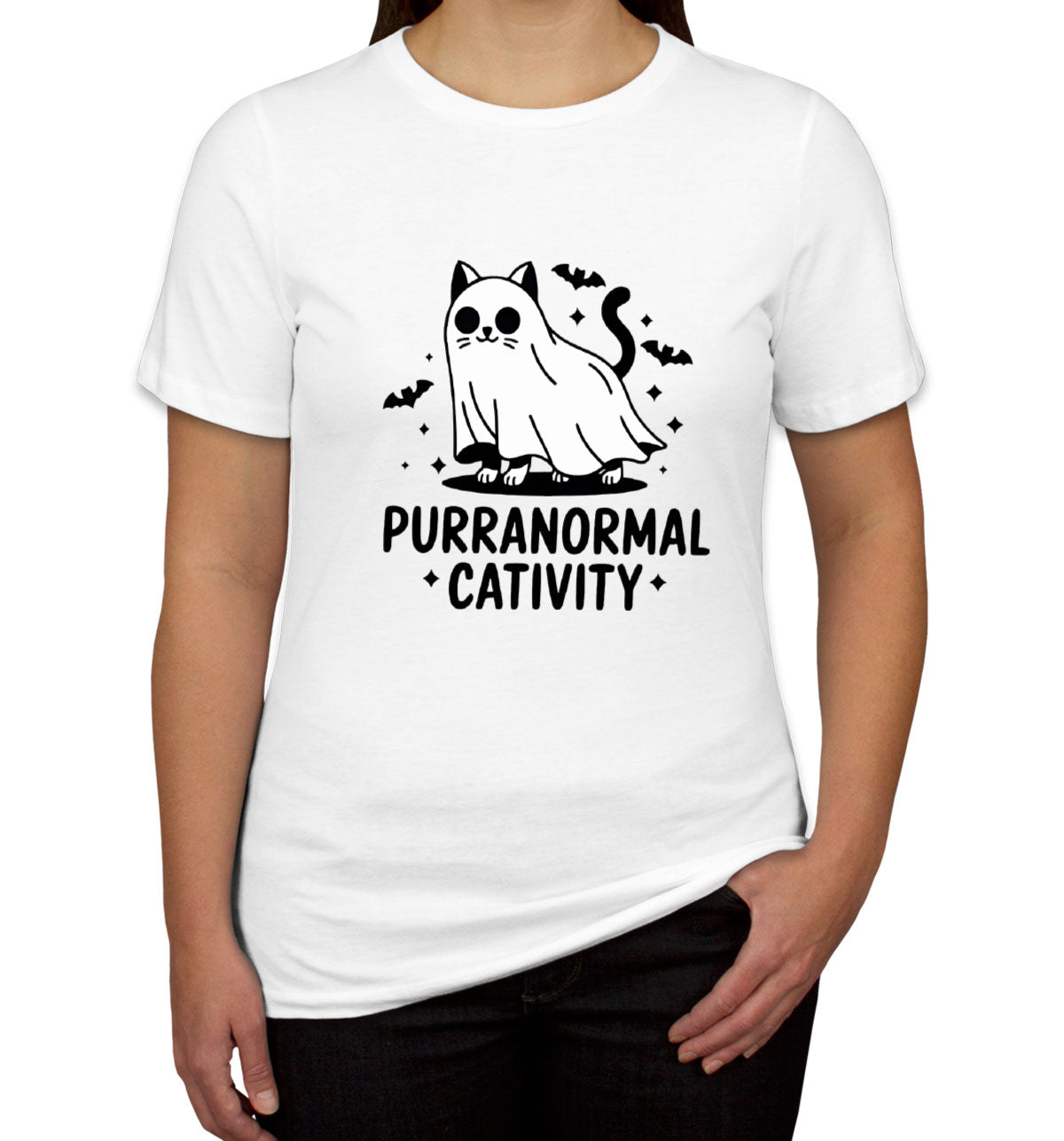 Purranormal Cativity Halloween Women's T-shirt