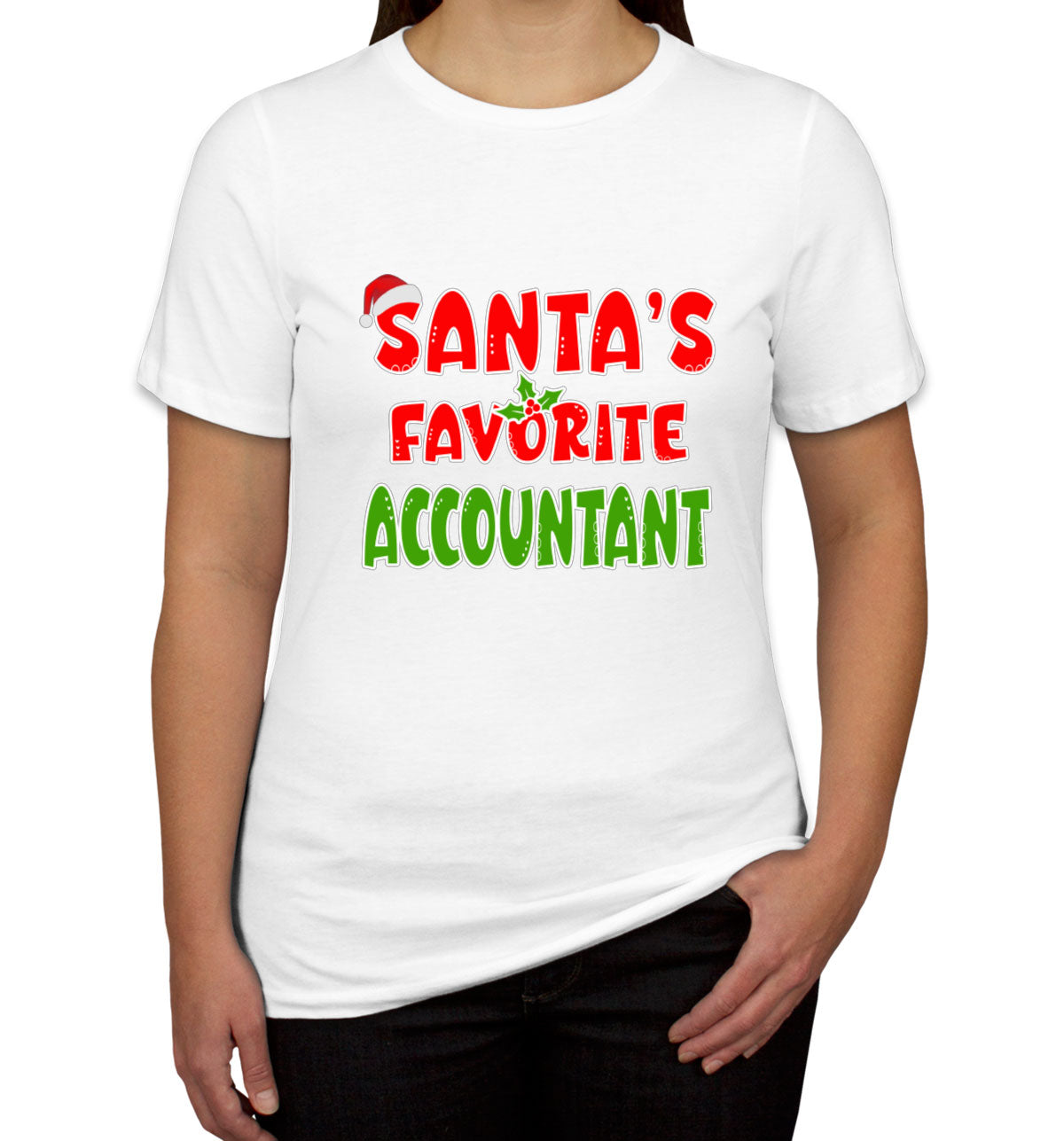 Santa's Favorite Accountant Women's T-shirt