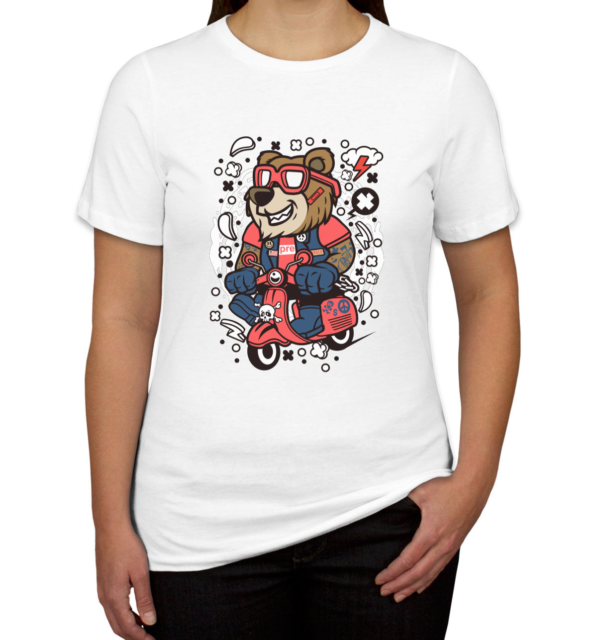 Scooter Bear Women's T-shirt