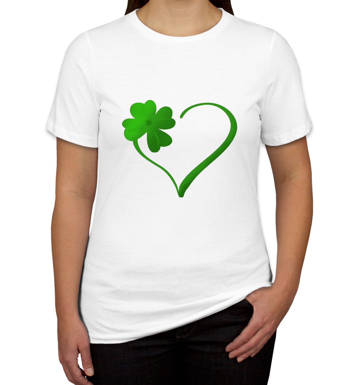 Shamrock Heart St. Patrick's Day Women's T-shirt